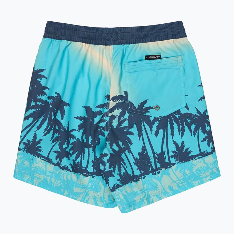 Detské plavecké šortky Quiksilver Everyday Printed Volley 14" aqua thermotropics 2
