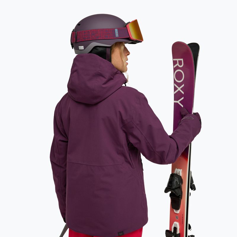 Dámska snowboardová bunda ROXY 20K Ice Haven blackberry wine 2