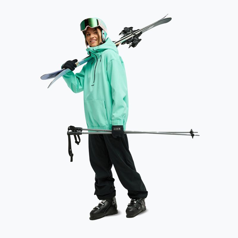 Dámska snowboardová bunda ROXY Frostbliss Softshell Overhead opal 2