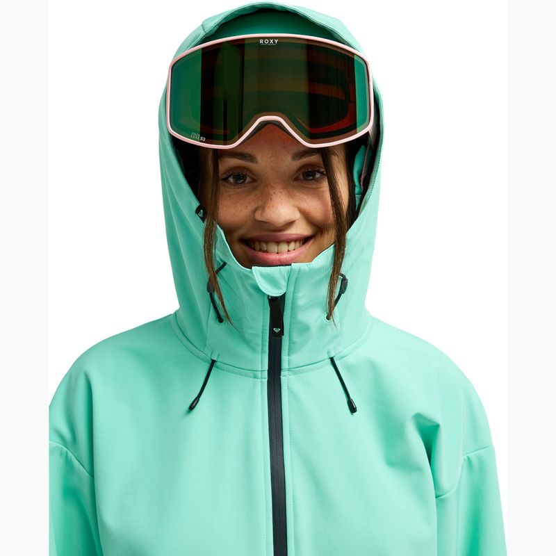 Dámska snowboardová bunda ROXY Frostbliss Softshell Overhead opal 6