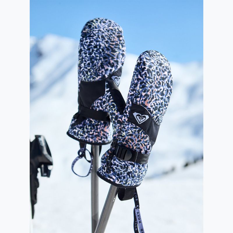 Dámske snowboardové rukavice ROXY Jetty Mitt Twilight Purple Wildin Out 7