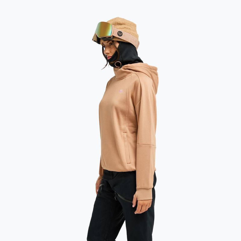 Dámska snowboardová mikina ROXY Liberty Hoodie cafe au lait 4