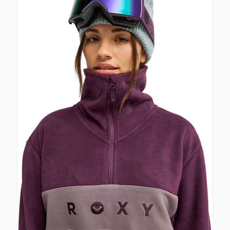 Dámska fleecová mikina ROXY Icedrift Layer blackberry wine 5