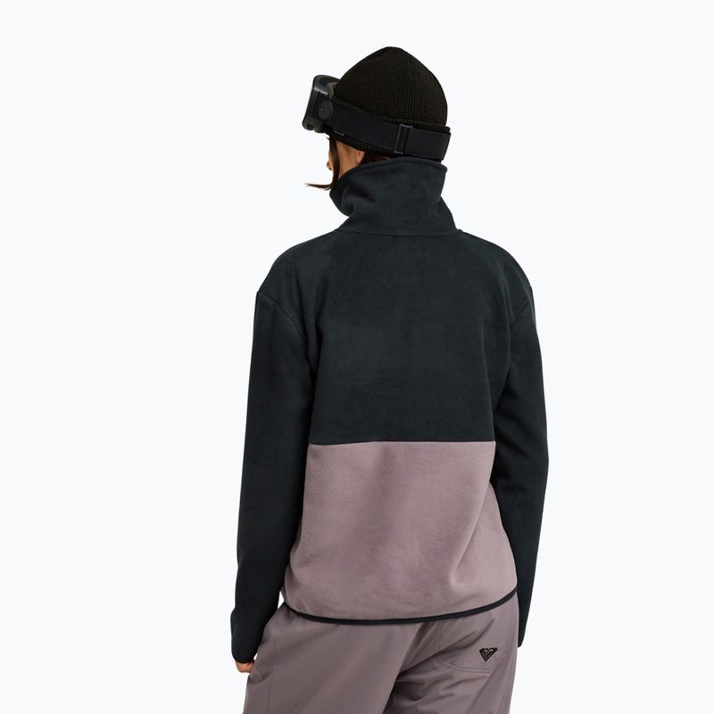 Dámska fleecová mikina ROXY Icedrift Layer true black 3