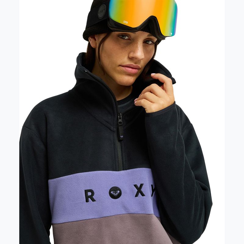 Dámska fleecová mikina ROXY Icedrift Layer true black 5