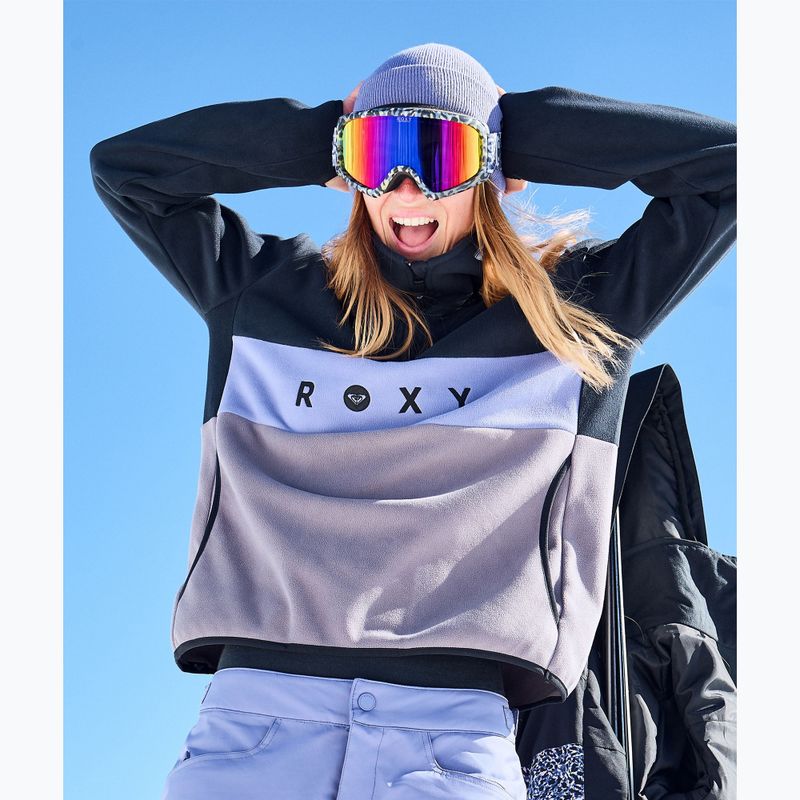 Dámska fleecová mikina ROXY Icedrift Layer true black 8
