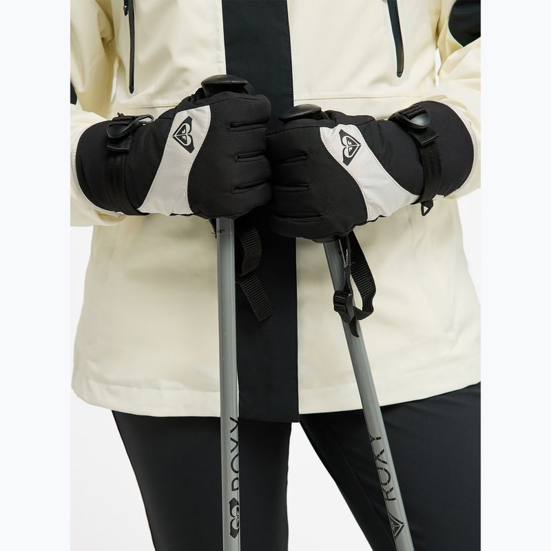 Dámske snowboardové rukavice ROXY Jetty Solid silver 3