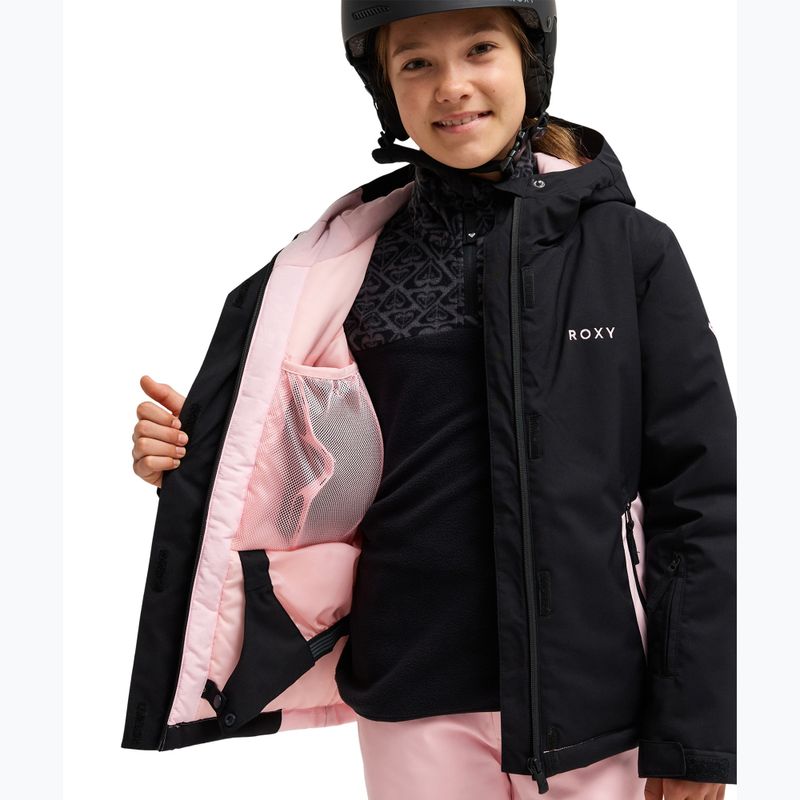 Detská snowboardová bunda ROXY Snowflare true black 5