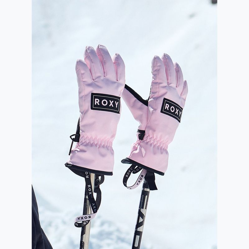 Detské snowboardové rukavice ROXY Freshfield Rose Shadow 4