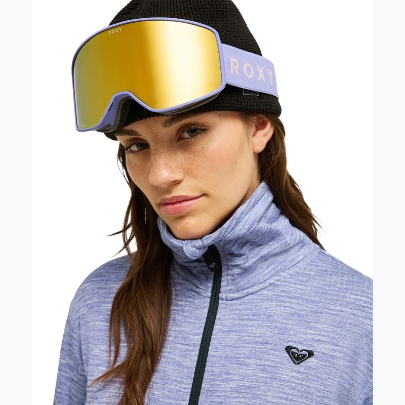 Dámska fleecová mikina ROXY Snowstride Full Zip twilight purple 5