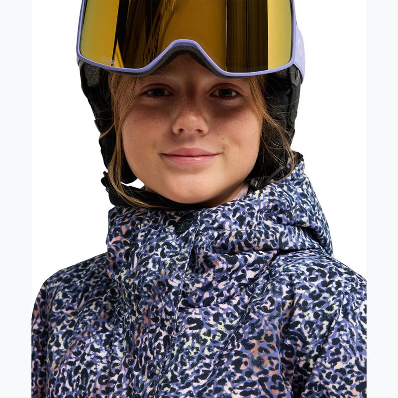 Detská snowboardová bunda ROXY Snowflare true black wildin out rg 4