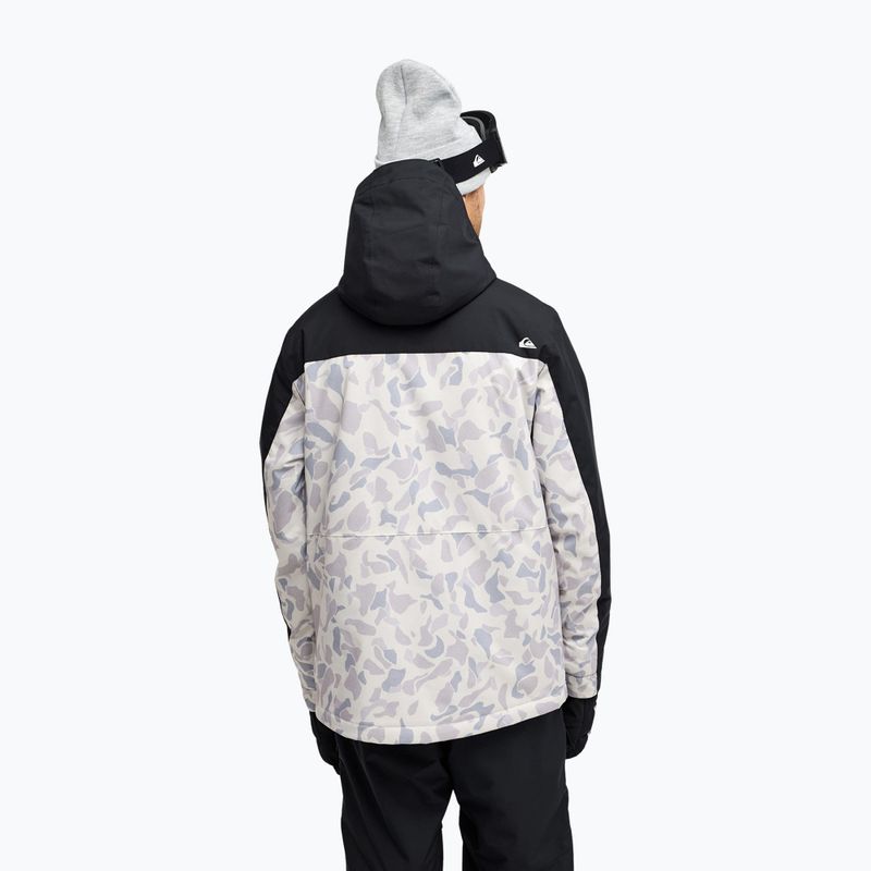 Pánska snowboardová bunda Quiksilver Sycamore 20K ice camo bone white 3