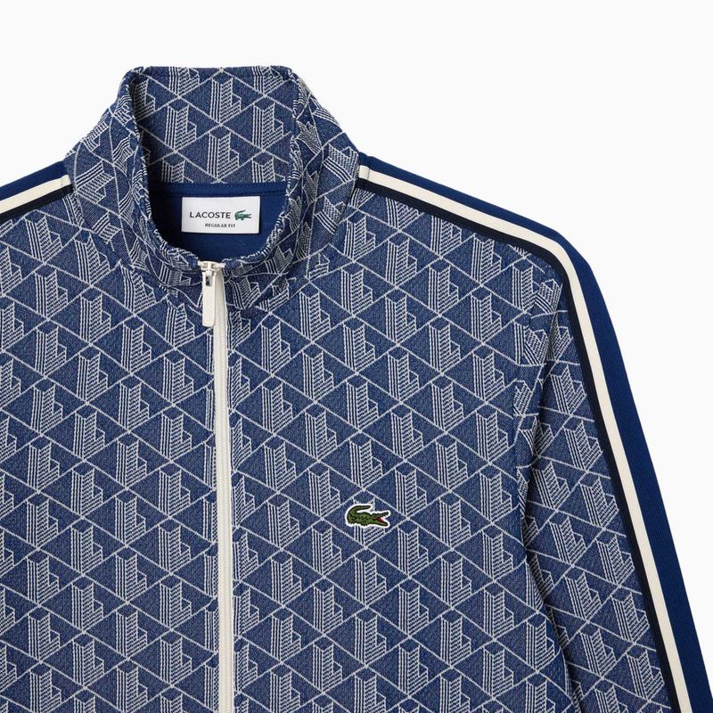 Pánska mikina LacosteSH1368 metylén/múka 5