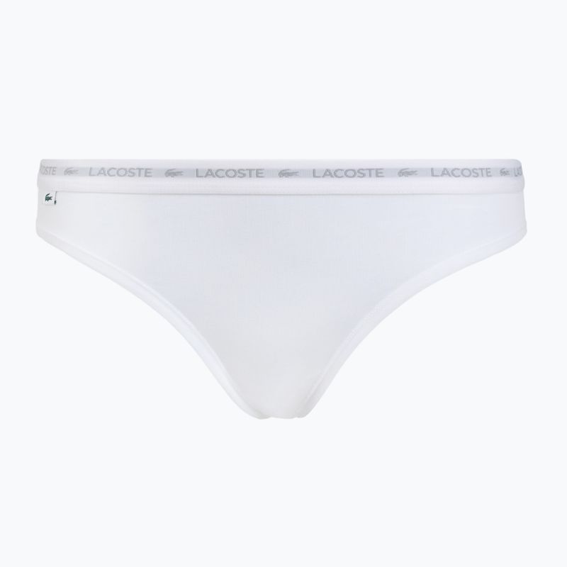 Dámske nohavičky Lacoste 8F1338 3 páry black/white/silver chine 2