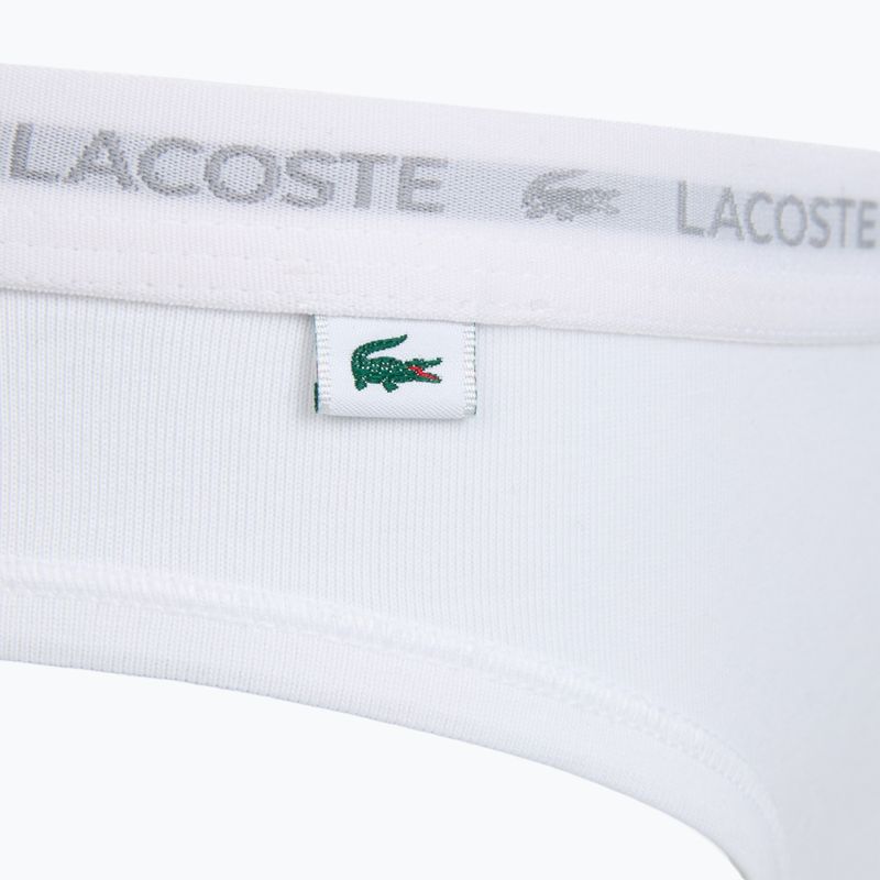 Dámske nohavičky Lacoste 8F1338 3 páry black/white/silver chine 4