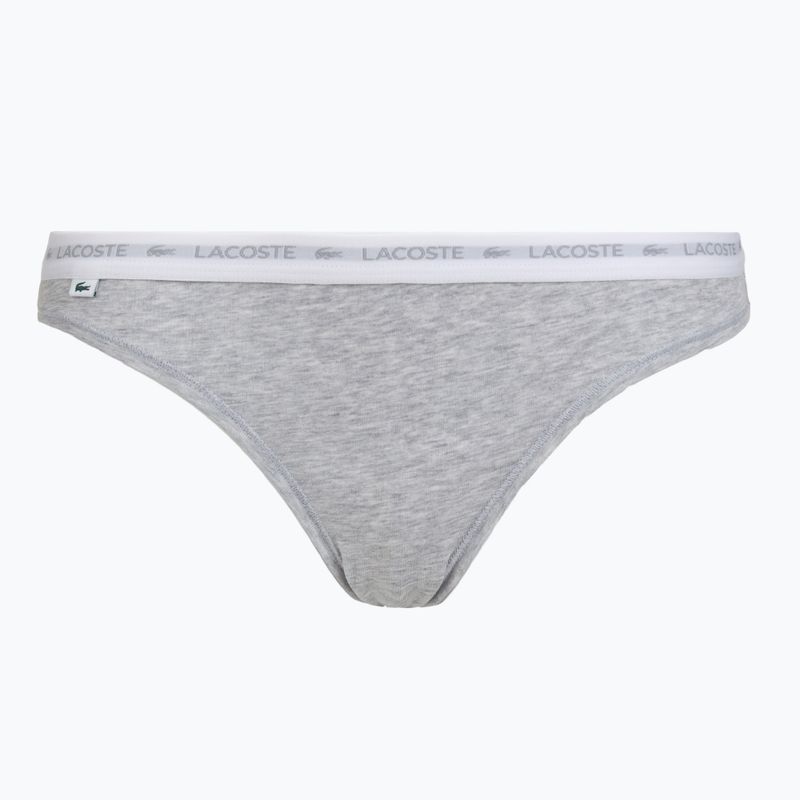 Dámske nohavičky Lacoste 8F1338 3 páry black/white/silver chine 5