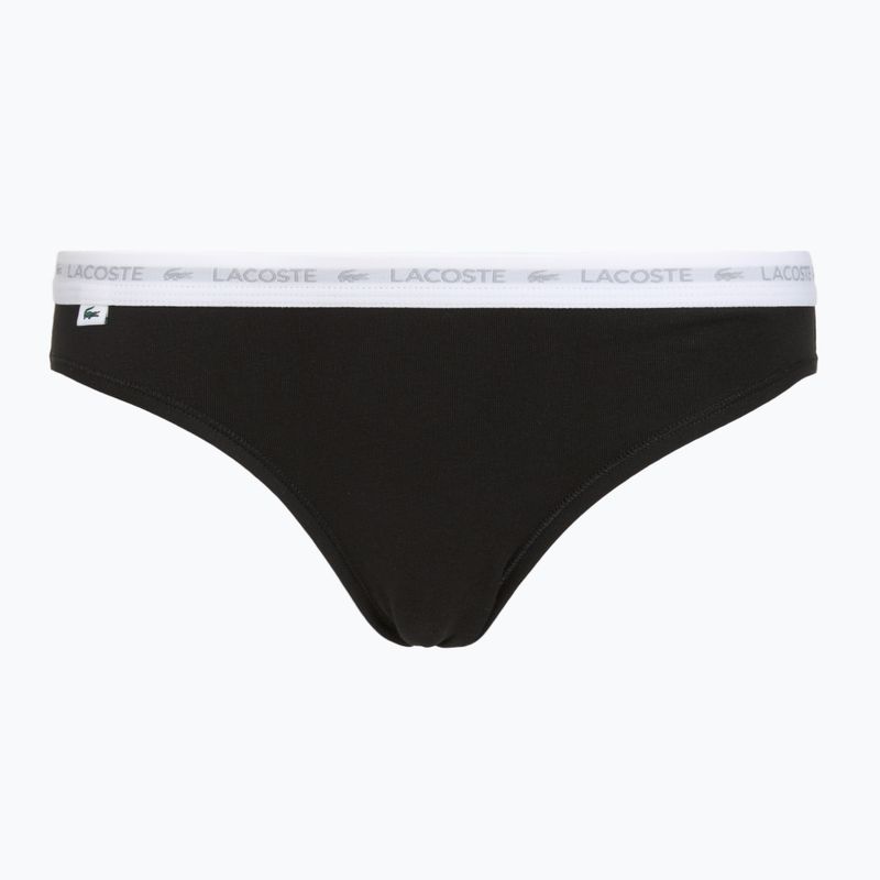 Dámske nohavičky Lacoste 8F1338 3 páry black/white/silver chine 6