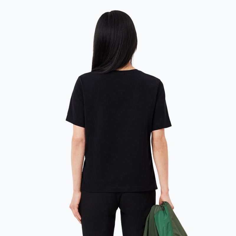 Dámske tričko Lacoste TF7300 black 2