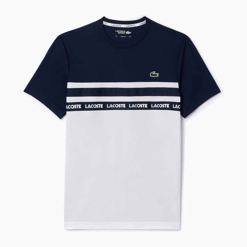 Pánske tričko Lacoste TH7515 white/navy blue 4