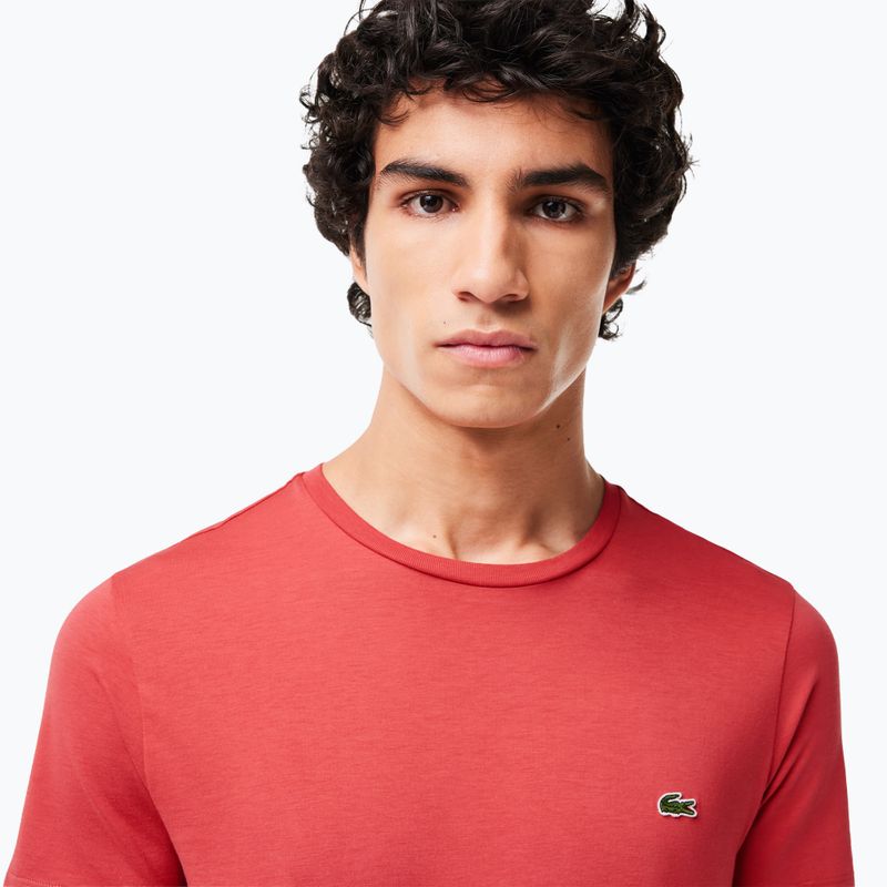 Pánske tričko Lacoste TH6709 sierra red 3