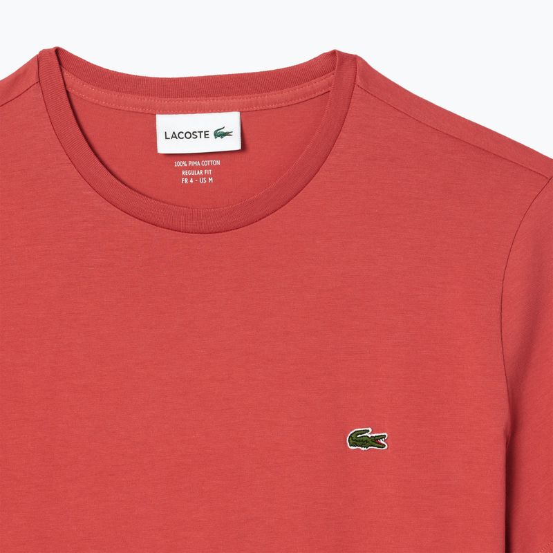 Pánske tričko Lacoste TH6709 sierra red 5