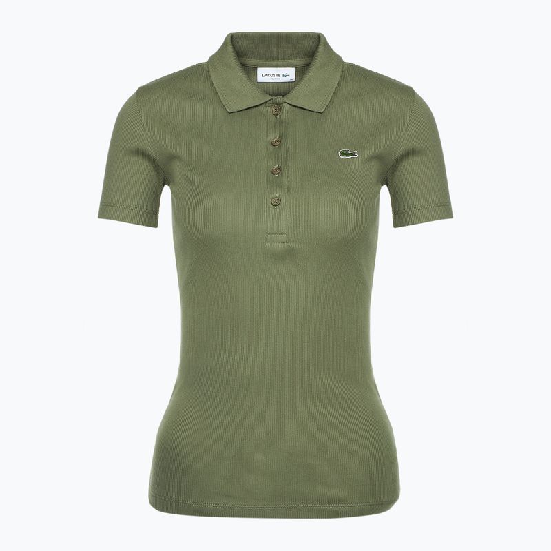 Dámske polo tričko Lacoste DF5377 khaki