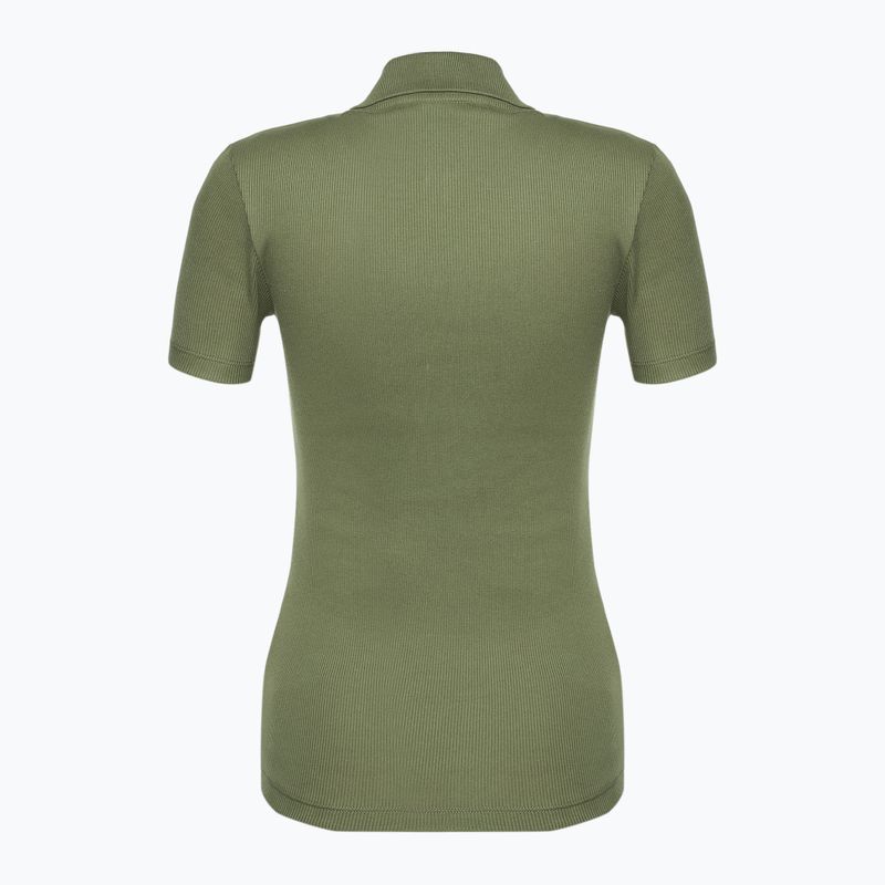 Dámske polo tričko Lacoste DF5377 khaki 2