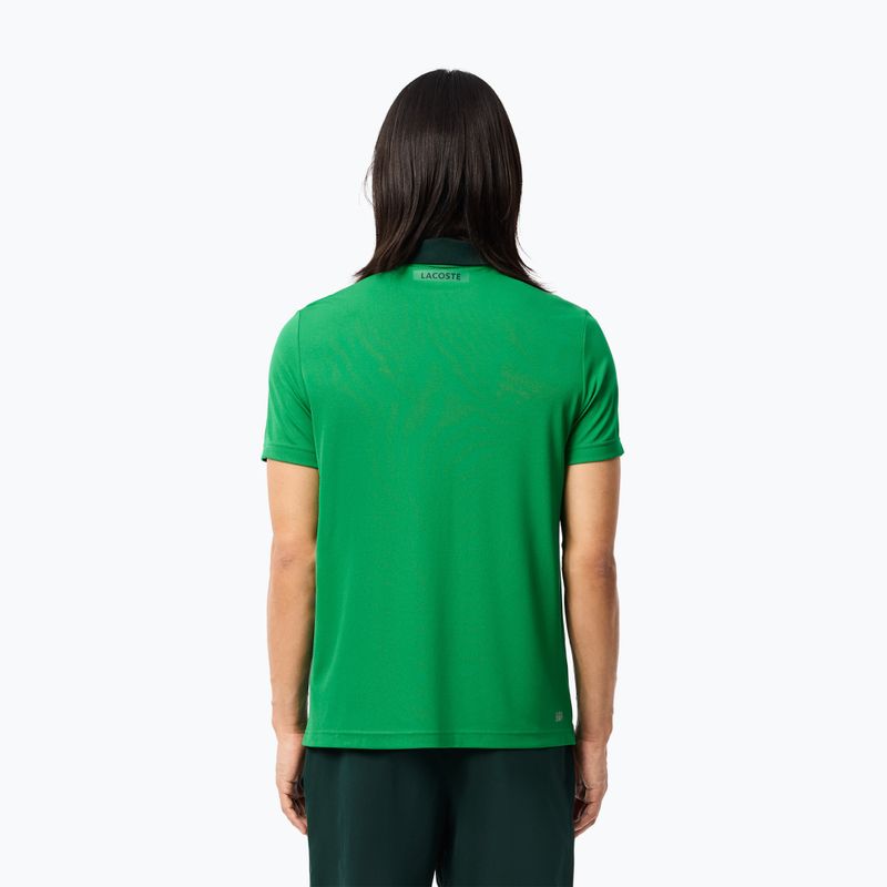 Tenisová polokošeľa Lacoste DH2568 fluórová zelená/sinople 2