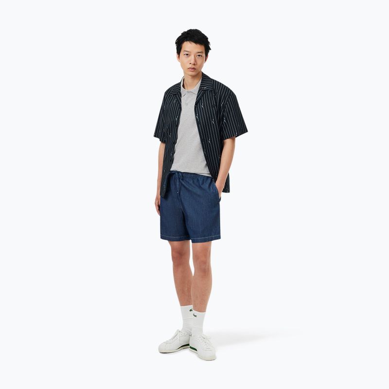 Pánske polo tričko Lacoste Polo DH5522 silver chine 2