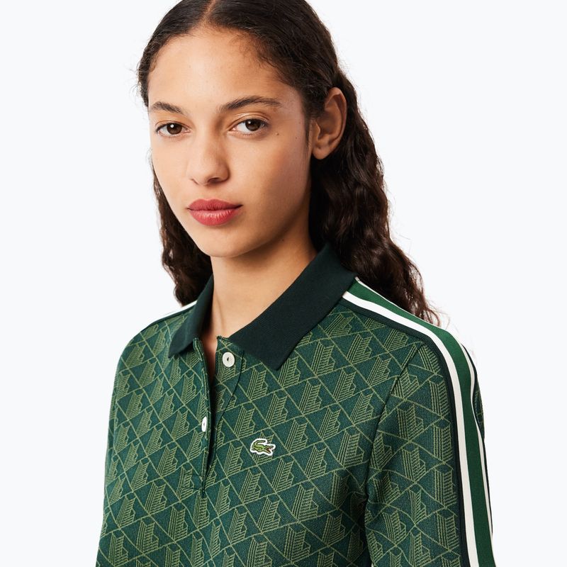 Dámske polo tričko Lacoste DF3364 sinople/khaki 3