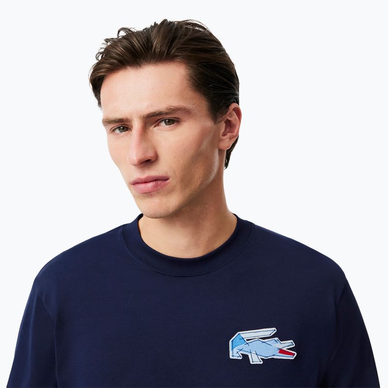 Pánske tričko Lacoste Longsleeve TH3586 navy blue 4