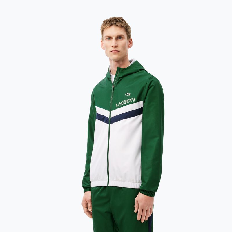 Pánska tepláková súprava Lacoste WH4241 green/white/navy blue 3