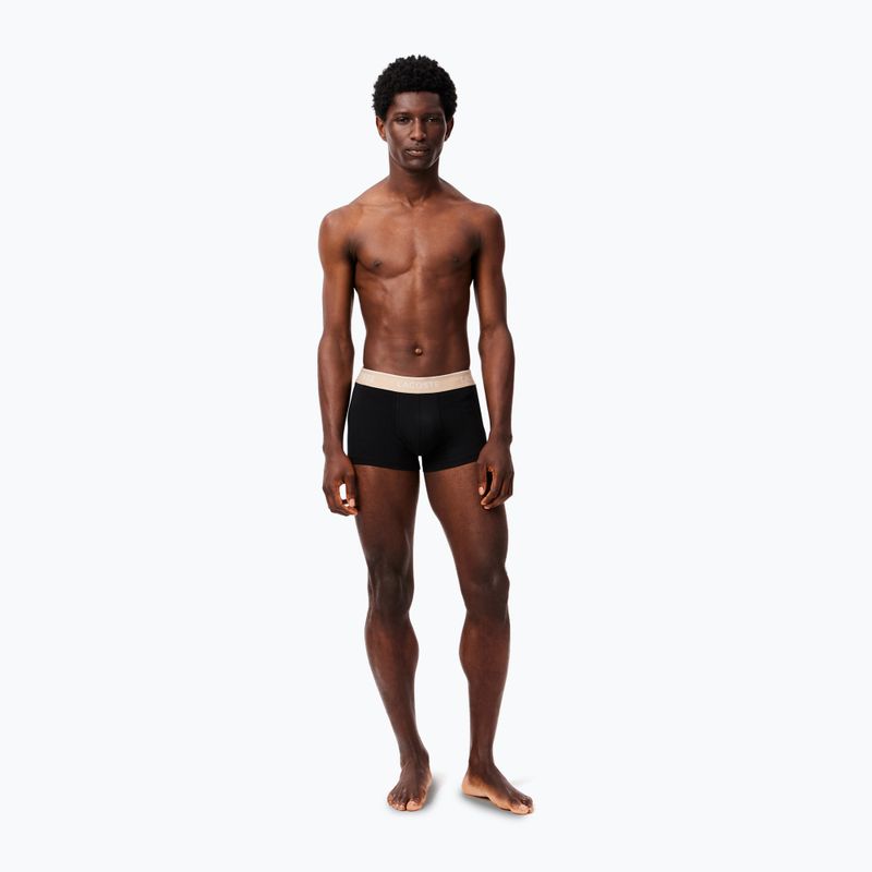 Lacoste boxerky 5H3401 3 páry black/biscuit/baguette 5