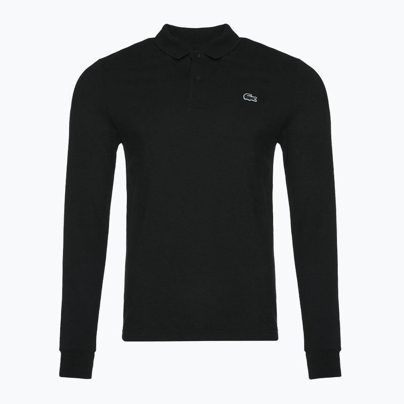 Pánske polo tričko longsleeve Lacoste DH5523 black