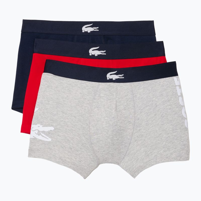 Boxerky Lacoste 5H1803 BCK 3 pary navy blue/silver china/red 6