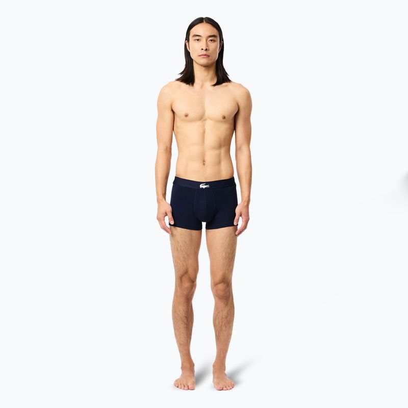 Boxerky Lacoste 5H1803 BCK 3 pary navy blue/silver china/red 8