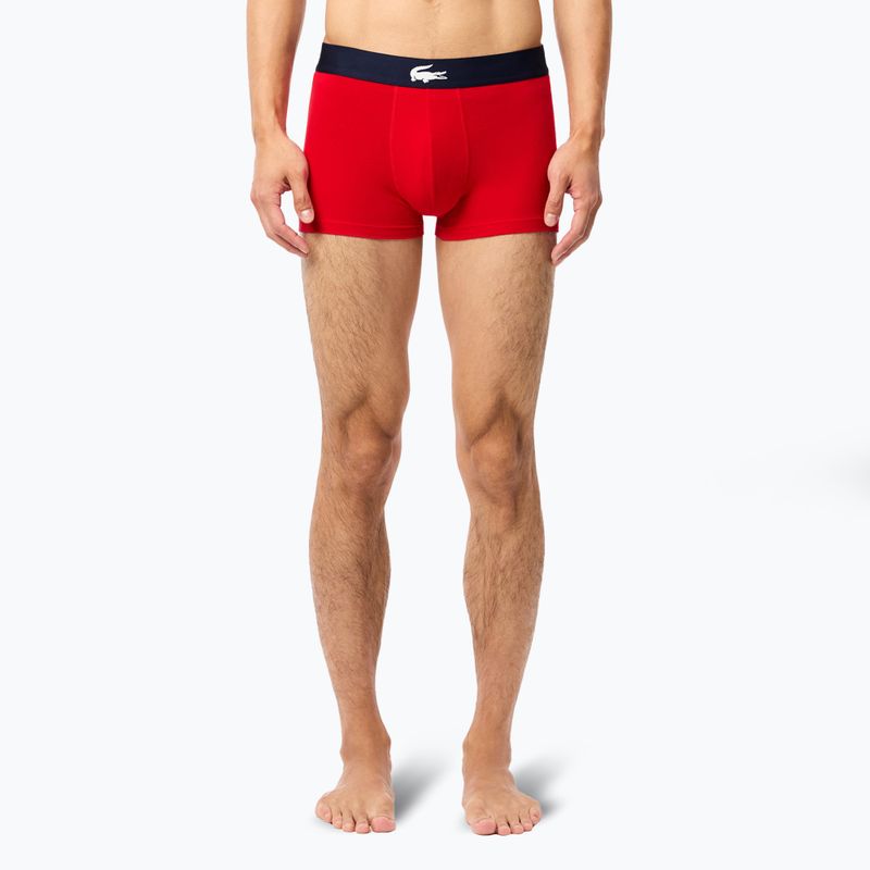 Boxerky Lacoste 5H1803 BCK 3 pary navy blue/silver china/red 11