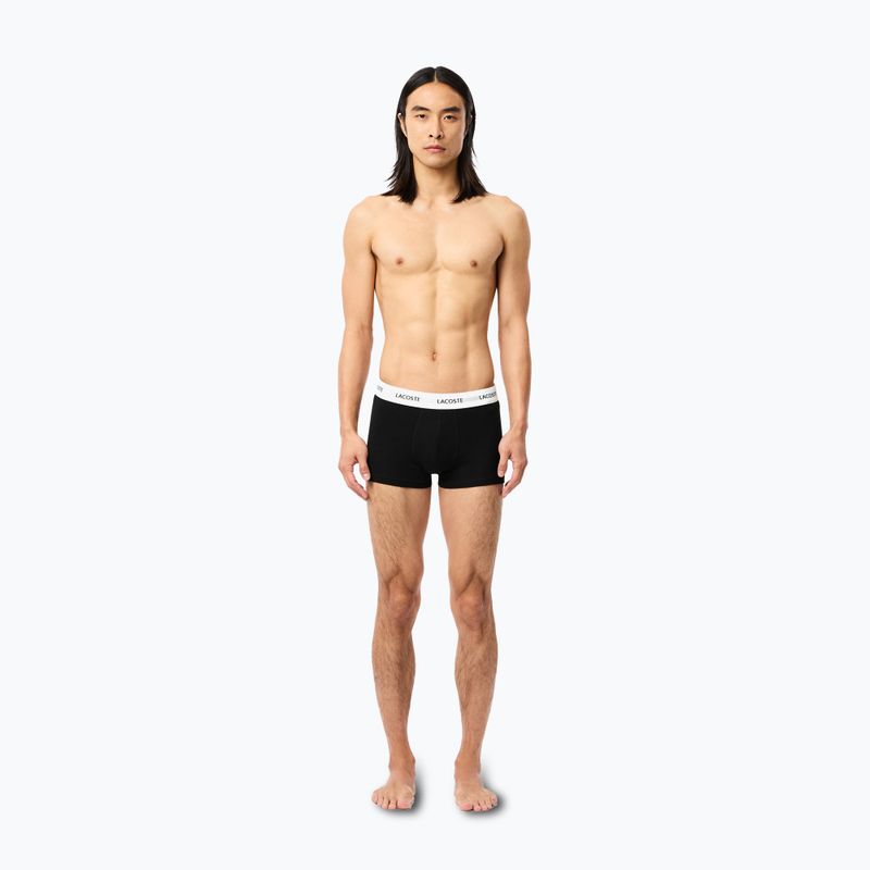 Pánske boxerky Lacoste 5H5150 3 páry black/white/silver chine 5