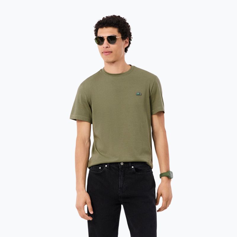 Pánske tričko Lacoste TH5133 khaki