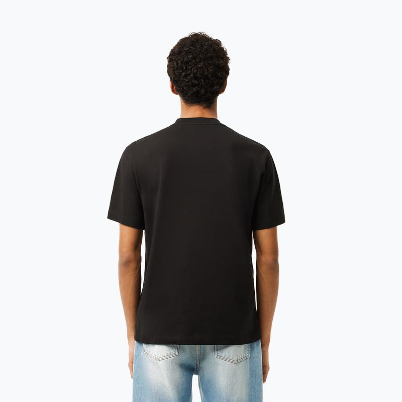 Lacoste pánske tričko TH2853 black/viennese 3