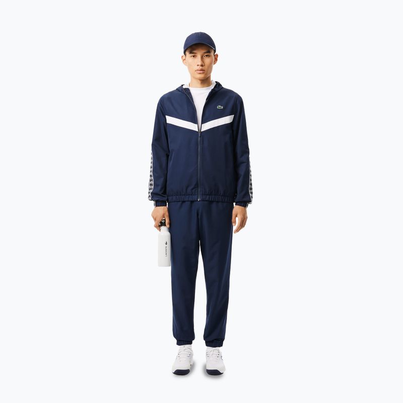 Pánska bunda Lacoste BH2538 navy blue/white 2