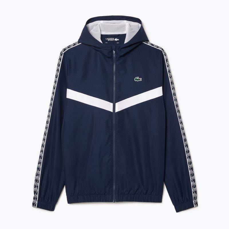 Pánska bunda Lacoste BH2538 navy blue/white 5