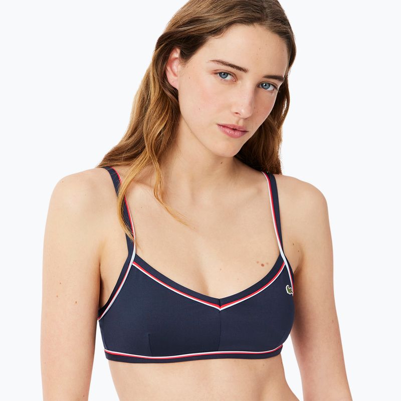 Horný diel plaviek Lacoste MF9993 navy blue/rill grenadine 4