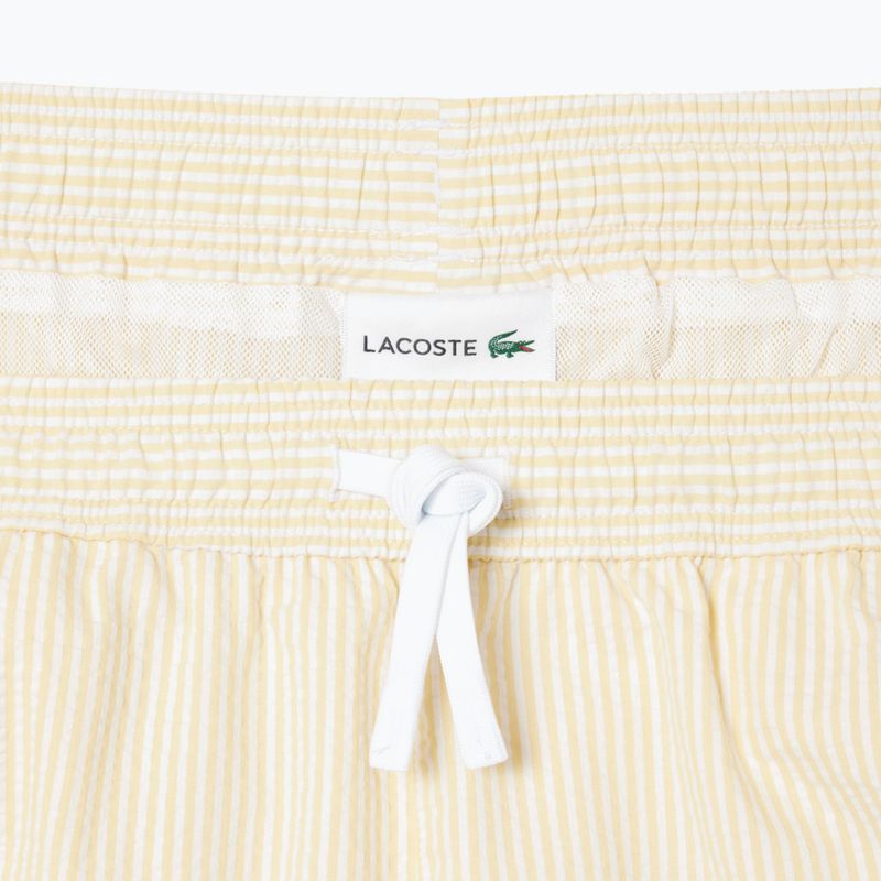 Pánske plavecké šortky Lacoste MH9089 white/yellow 2