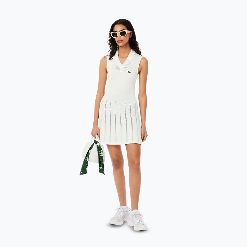 Tenisové šaty Lacoste EF0615 white/green