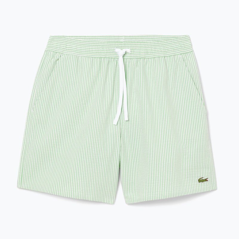 Pánske plavecké šortky Lacoste MH9089 white/liamone
