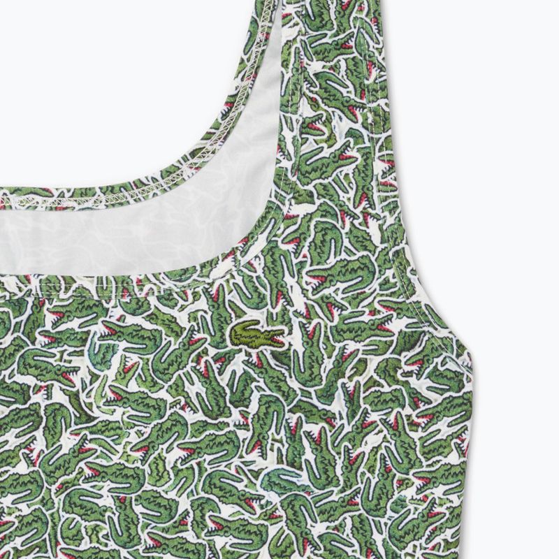 Dámske plavky Lacoste MF9608 green/flour 3