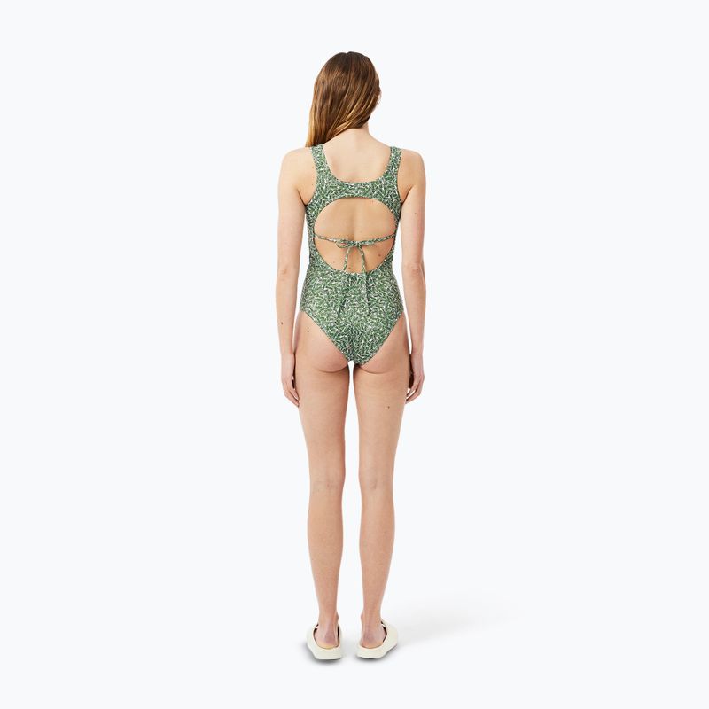 Dámske plavky Lacoste MF9608 green/flour 5