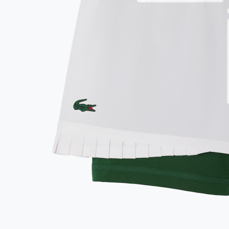 Dámske tenisové šortky Lacoste GF8598 white/green 2