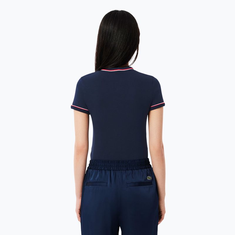 Dámske tričko Lacoste TF0347 navy blue/rill/grenadine 2